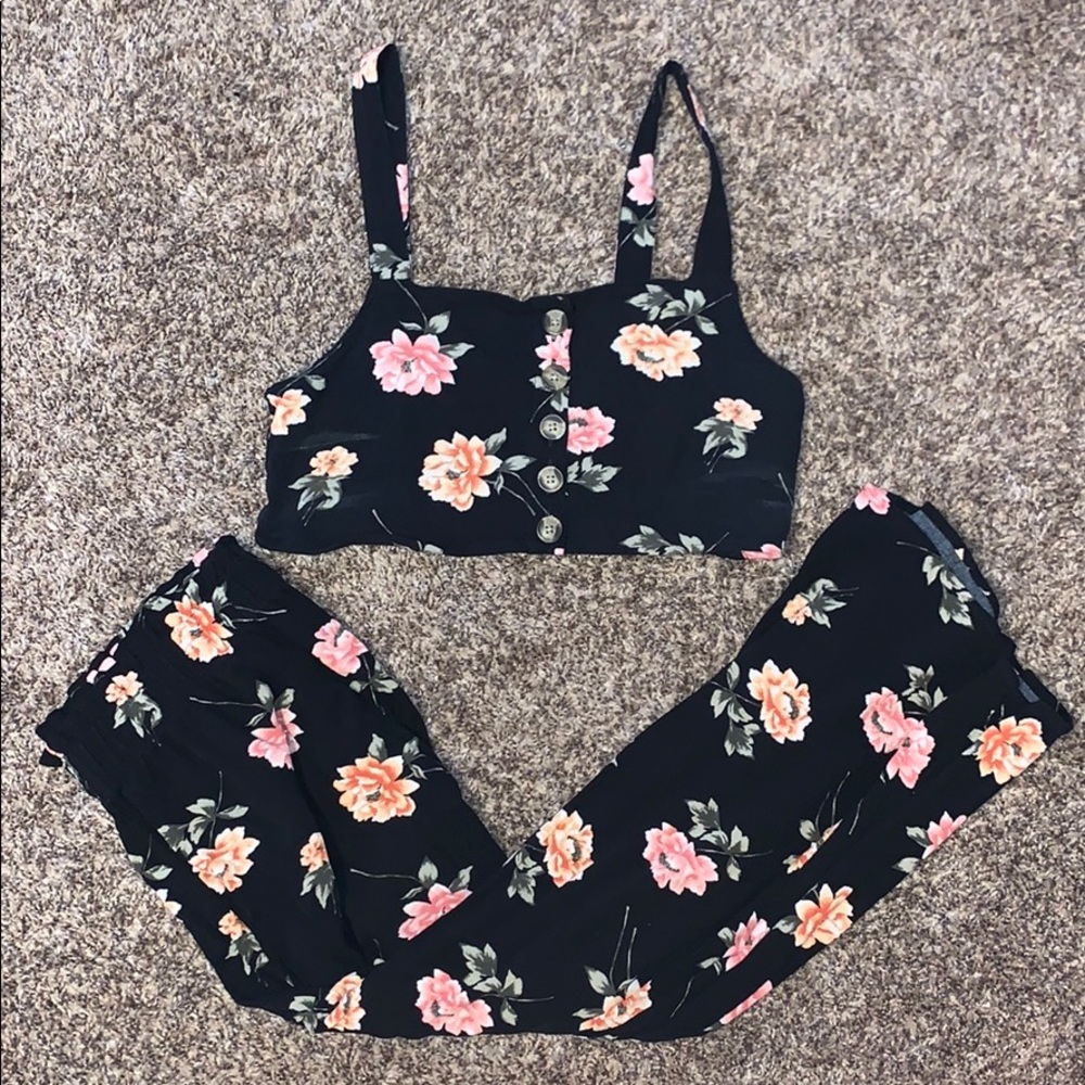 American Eagle Floral Set